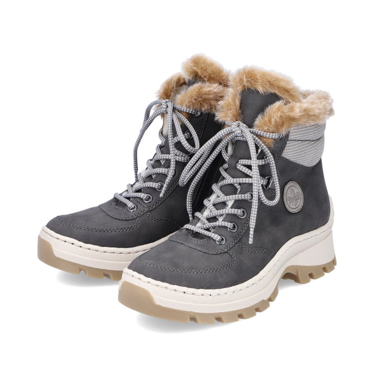 detail Dámská kotníková obuv Rieker X9335-45 šedá