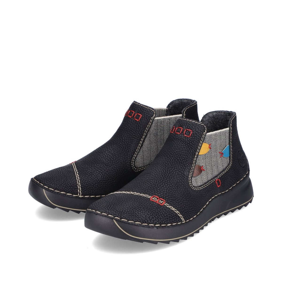 detail Dámská kotníková obuv Rieker 51592-00 černá