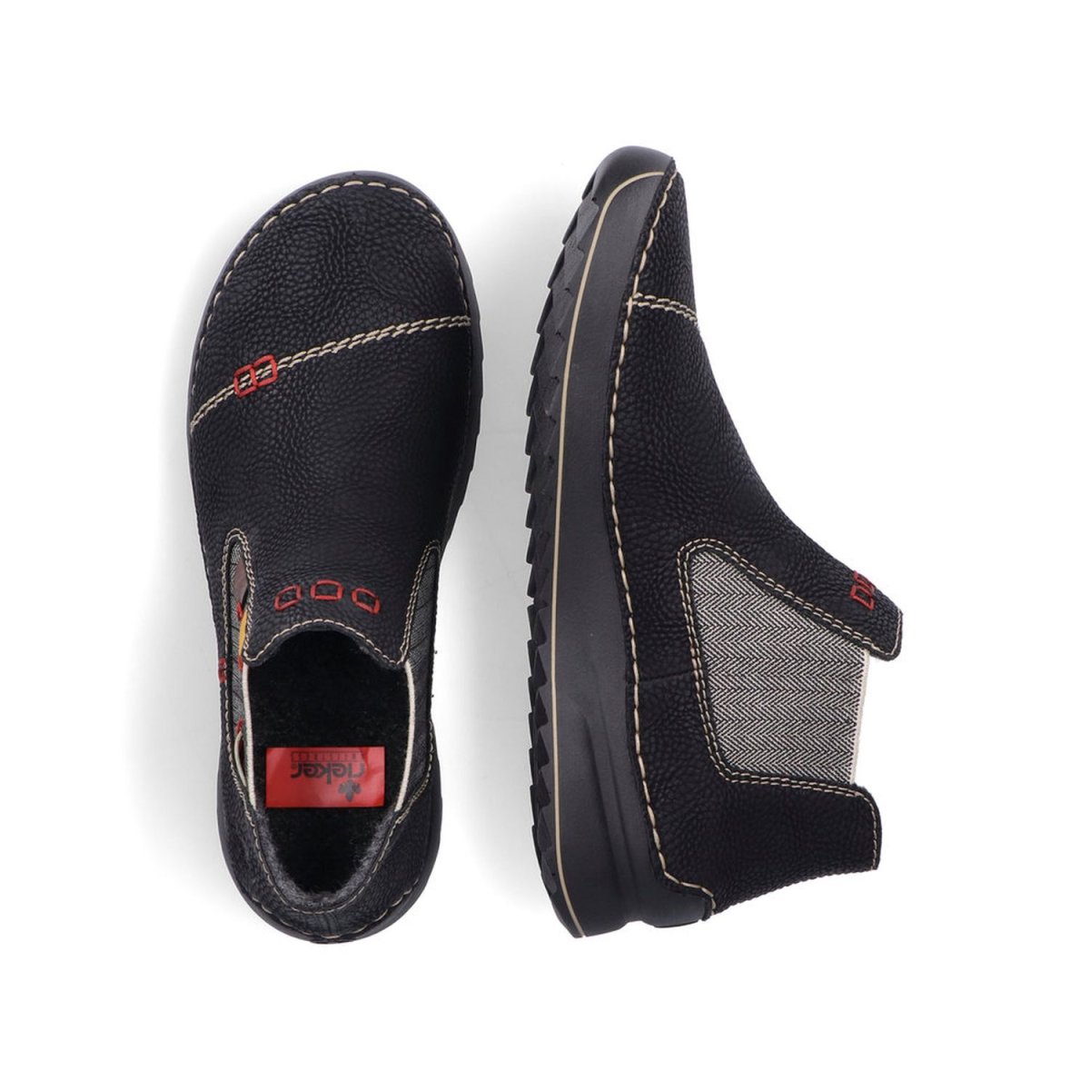 detail Dámská kotníková obuv Rieker 51592-00 černá