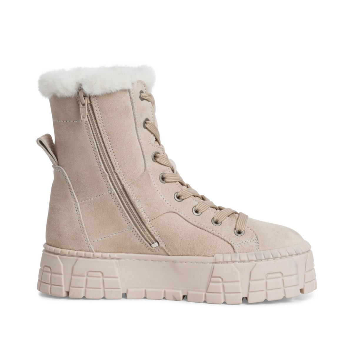 detail Dámská kožená kotníková obuv Tamaris 26841-29 375 béžová