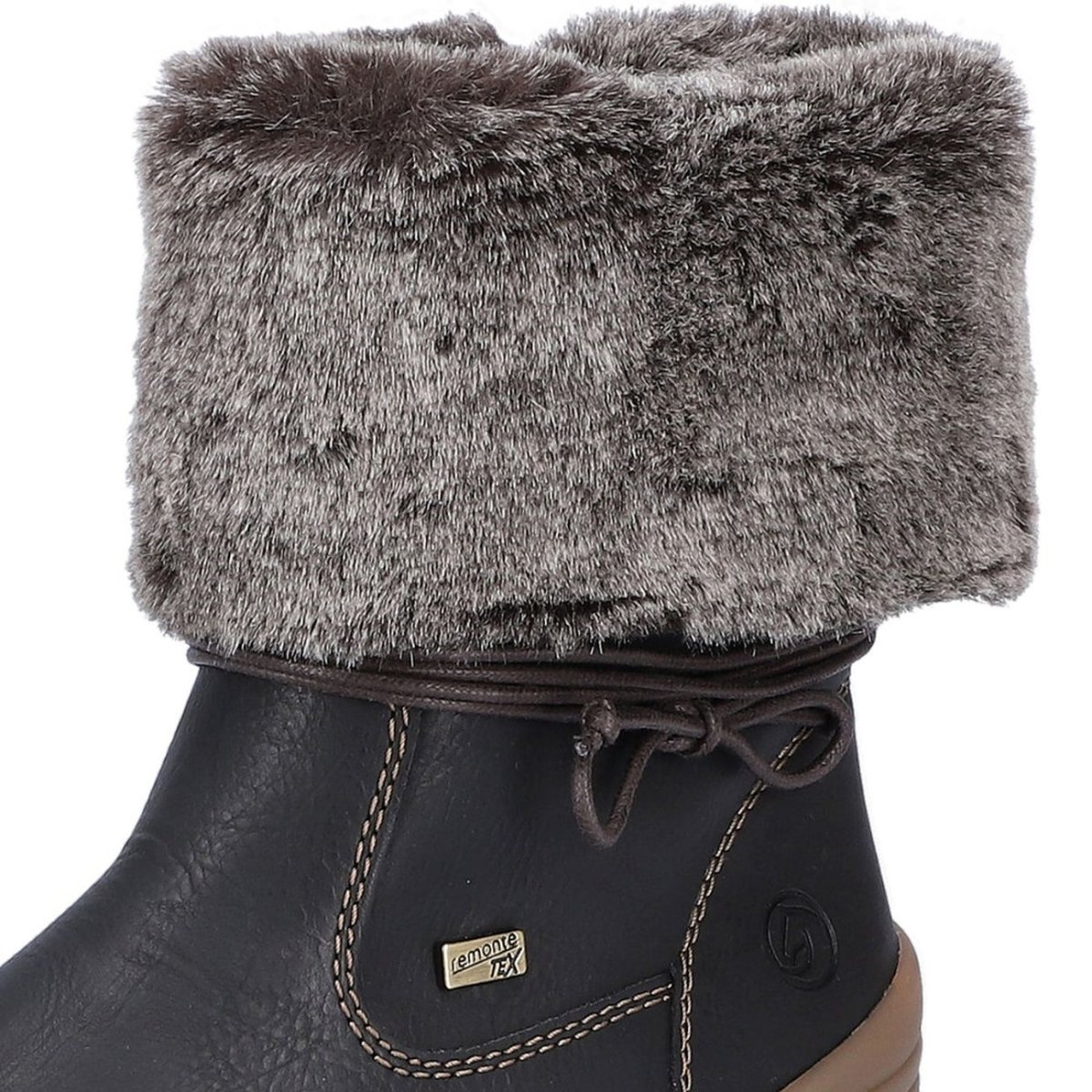 detail Dámská kotníková zimní obuv Remonte D0E70-01 černá