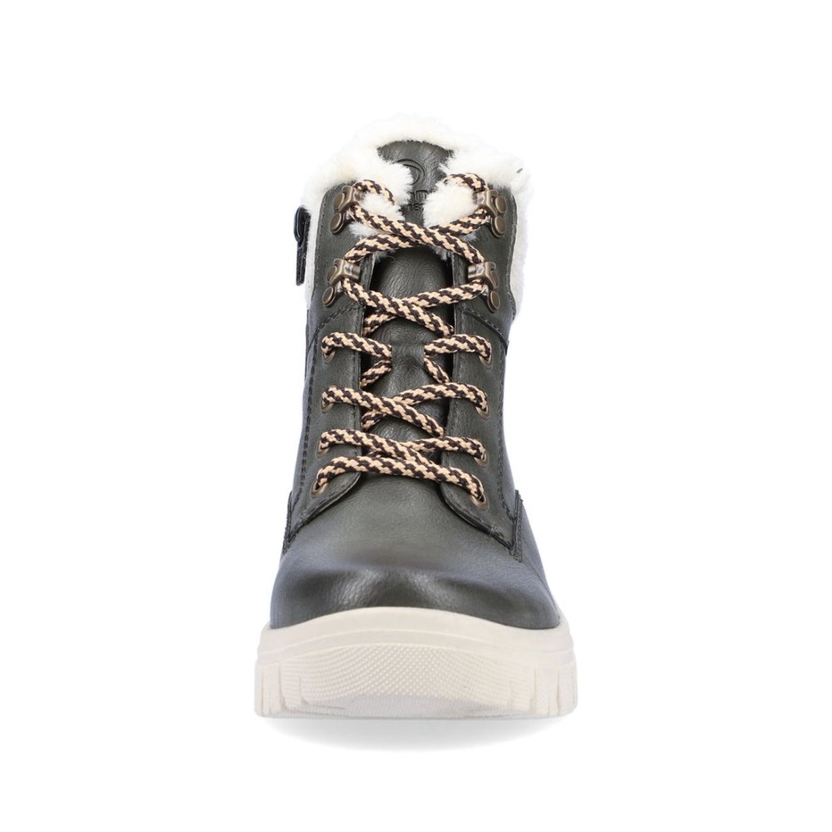 detail Dámská zimní kotníková obuv Remonte D0E71-52 zelená