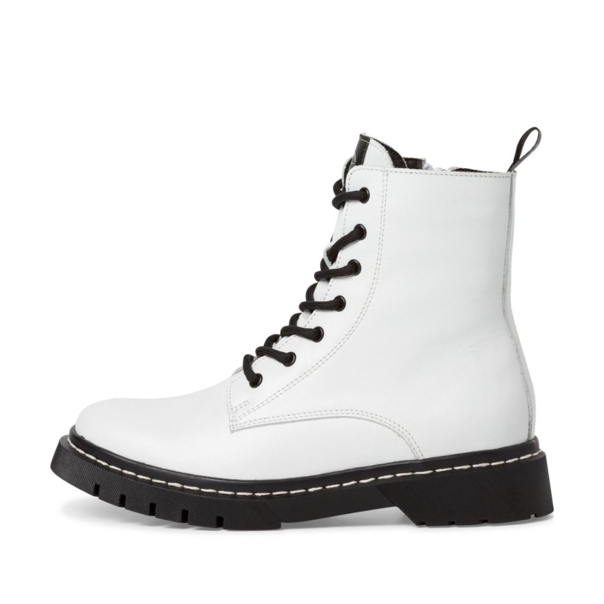 detail Dámská kožená kotníková obuv Tamaris 25269-41 100 bílá