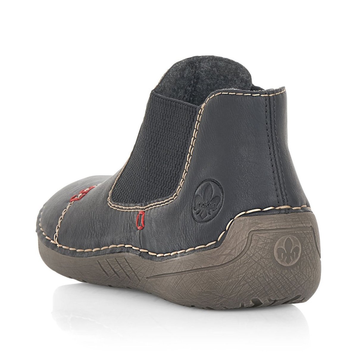 detail Dámská kotníková obuv Rieker 52590-01 černá