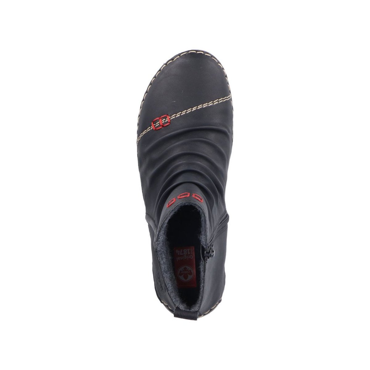 detail Dámská kotníková obuv Rieker 52583-00 černá