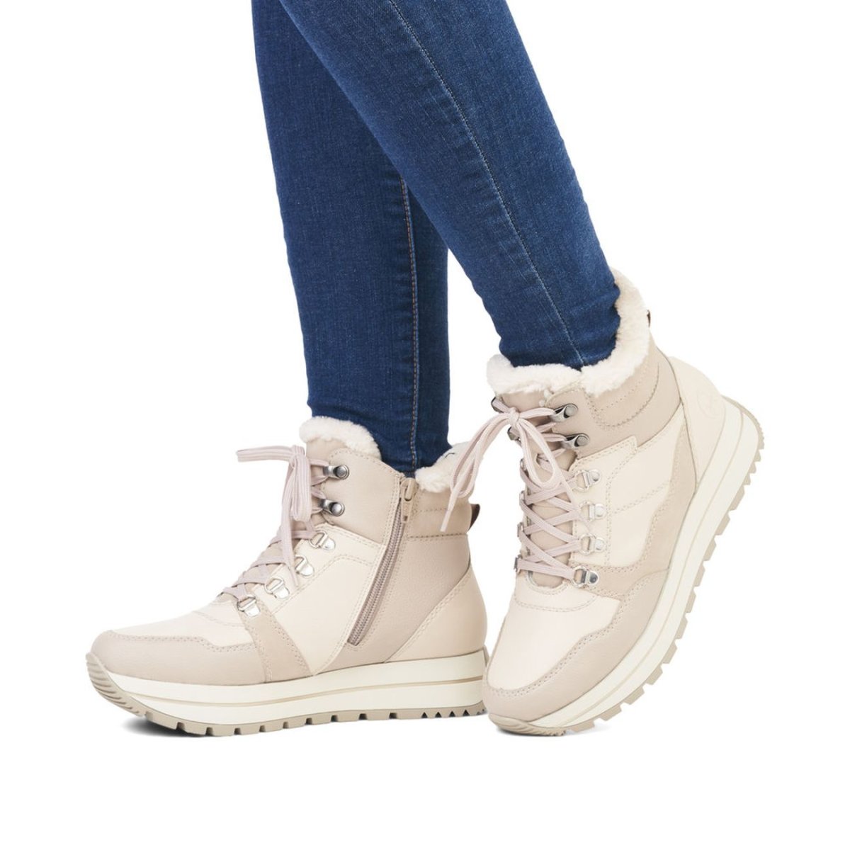 detail Dámská kotníková obuv Rieker N4002-60 béžová