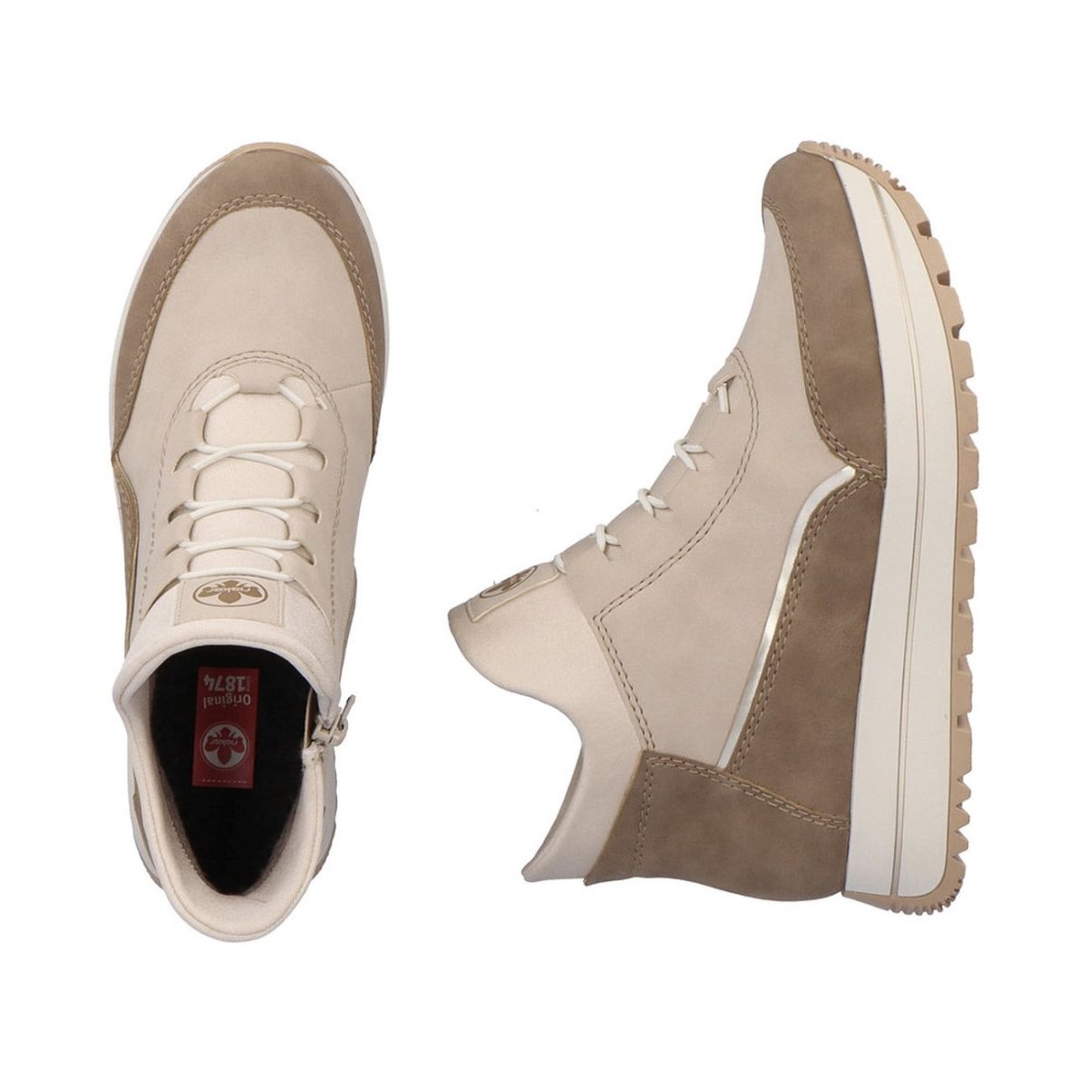 detail Dámská kotníková obuv Rieker N4051-62 béžová