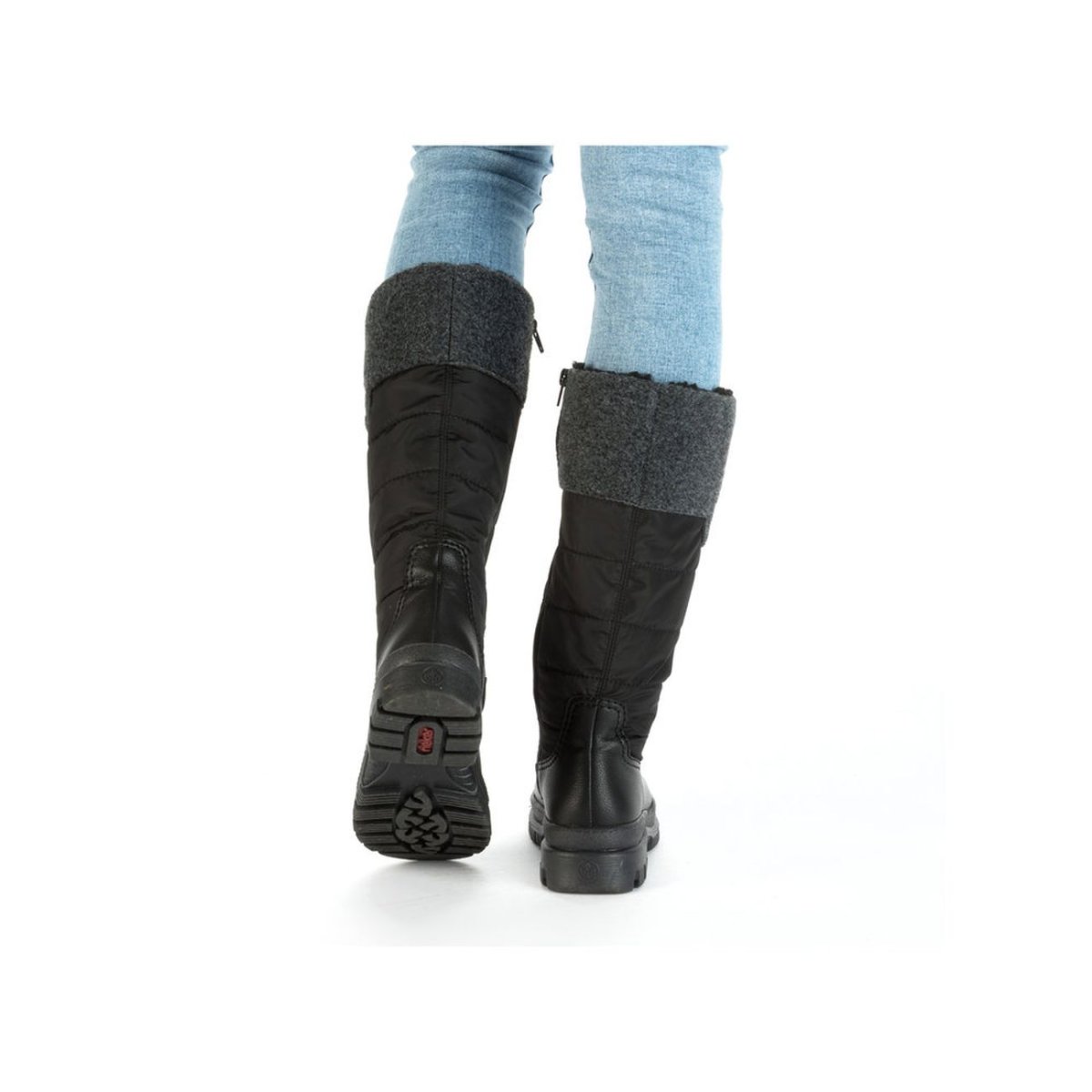 detail Dámské kozačky Rieker X9090-00 černá