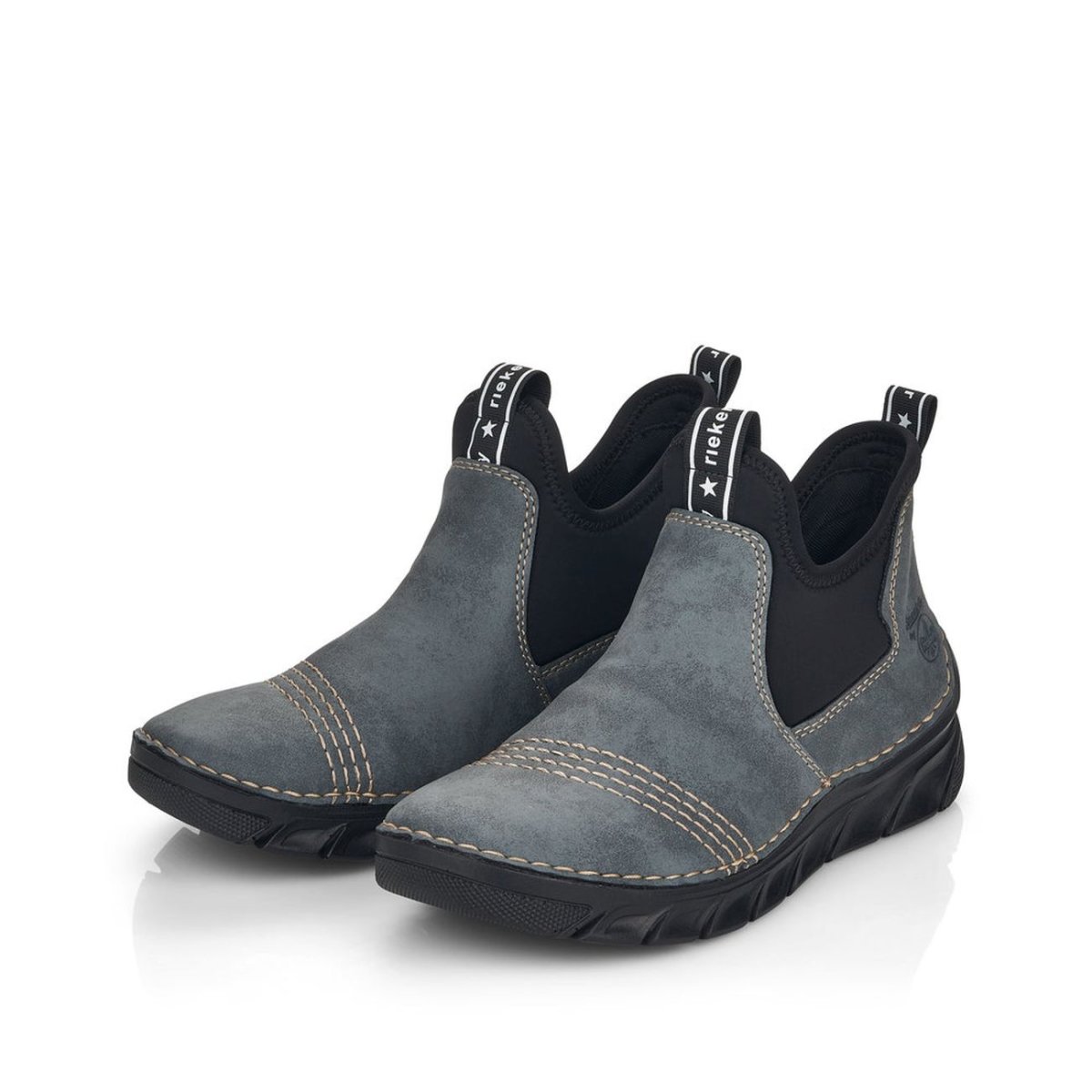 detail Dámská kotníková obuv Rieker 75064-14 modrá