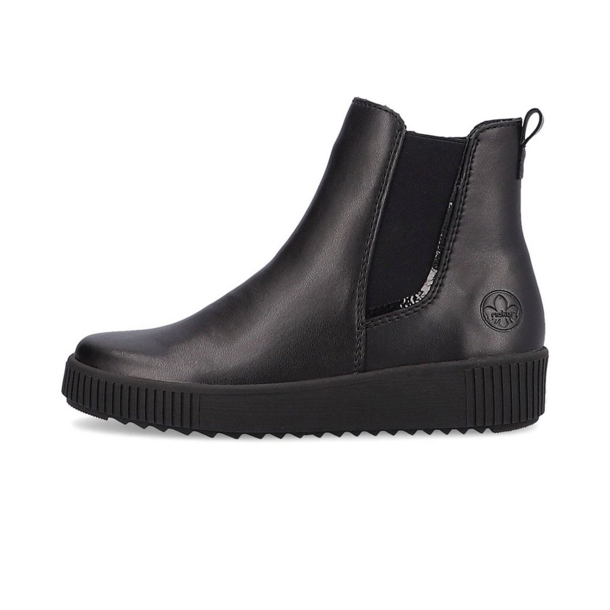 detail Dámské kožené kozačky Rieker Y6451-00 černá