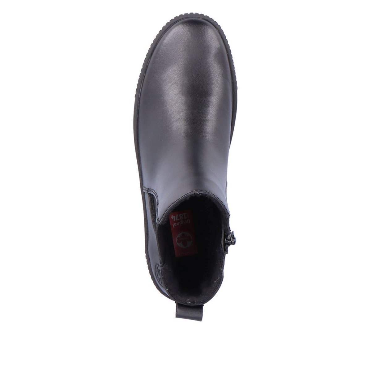 detail Dámské kožené kozačky Rieker Y6451-00 černá