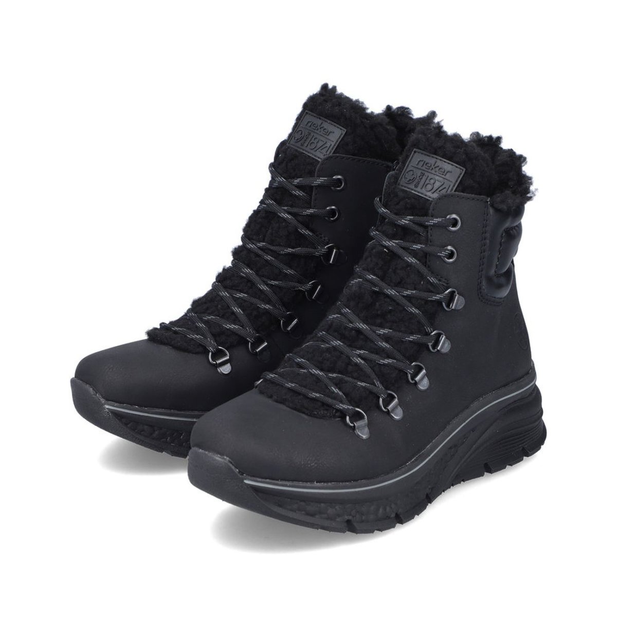 detail Dámská kotníková obuv Rieker 48030-00 černá