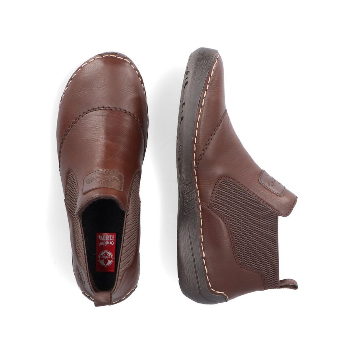 detail Dámská kotníková obuv Rieker 52592-24 hnědá