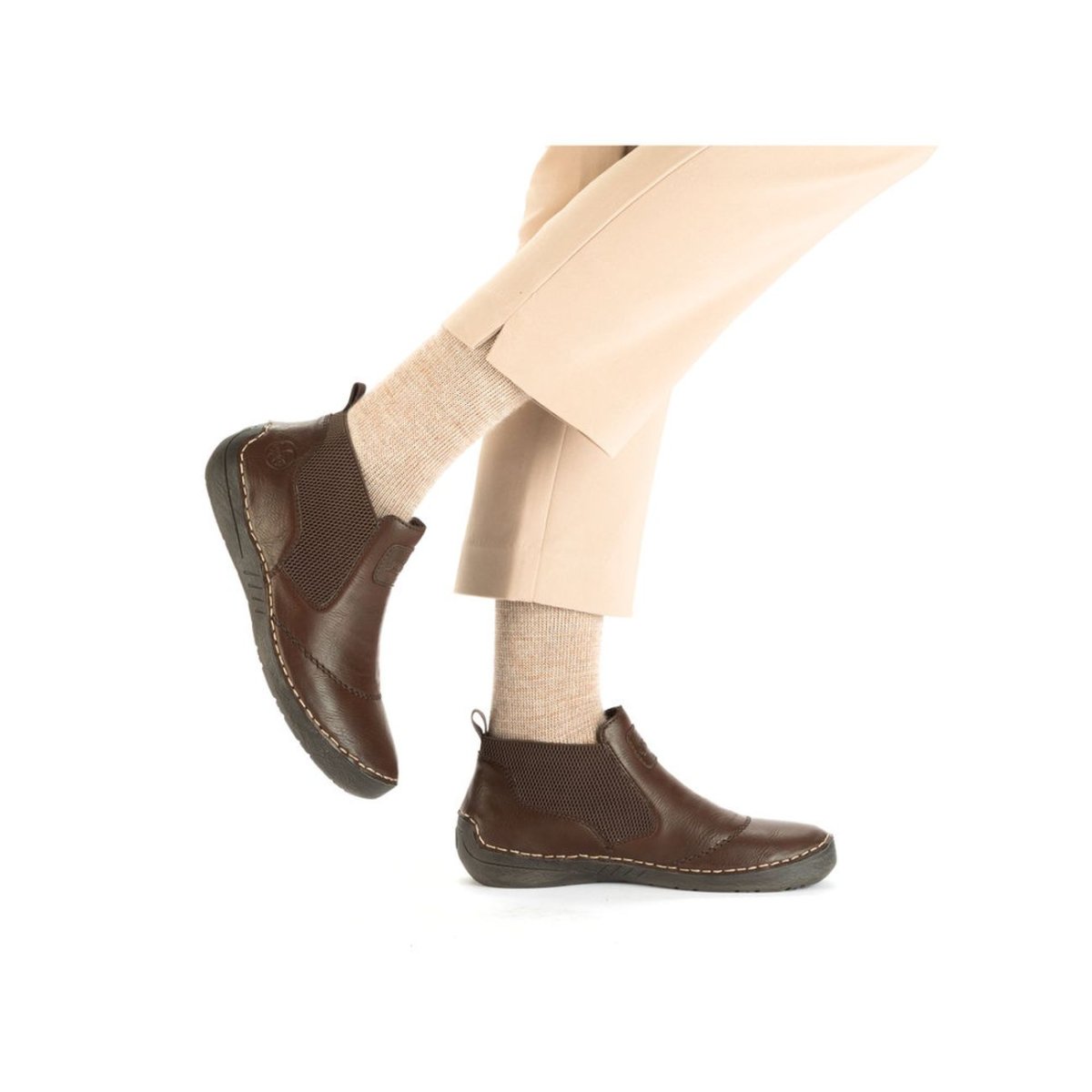 detail Dámská kotníková obuv Rieker 52592-24 hnědá