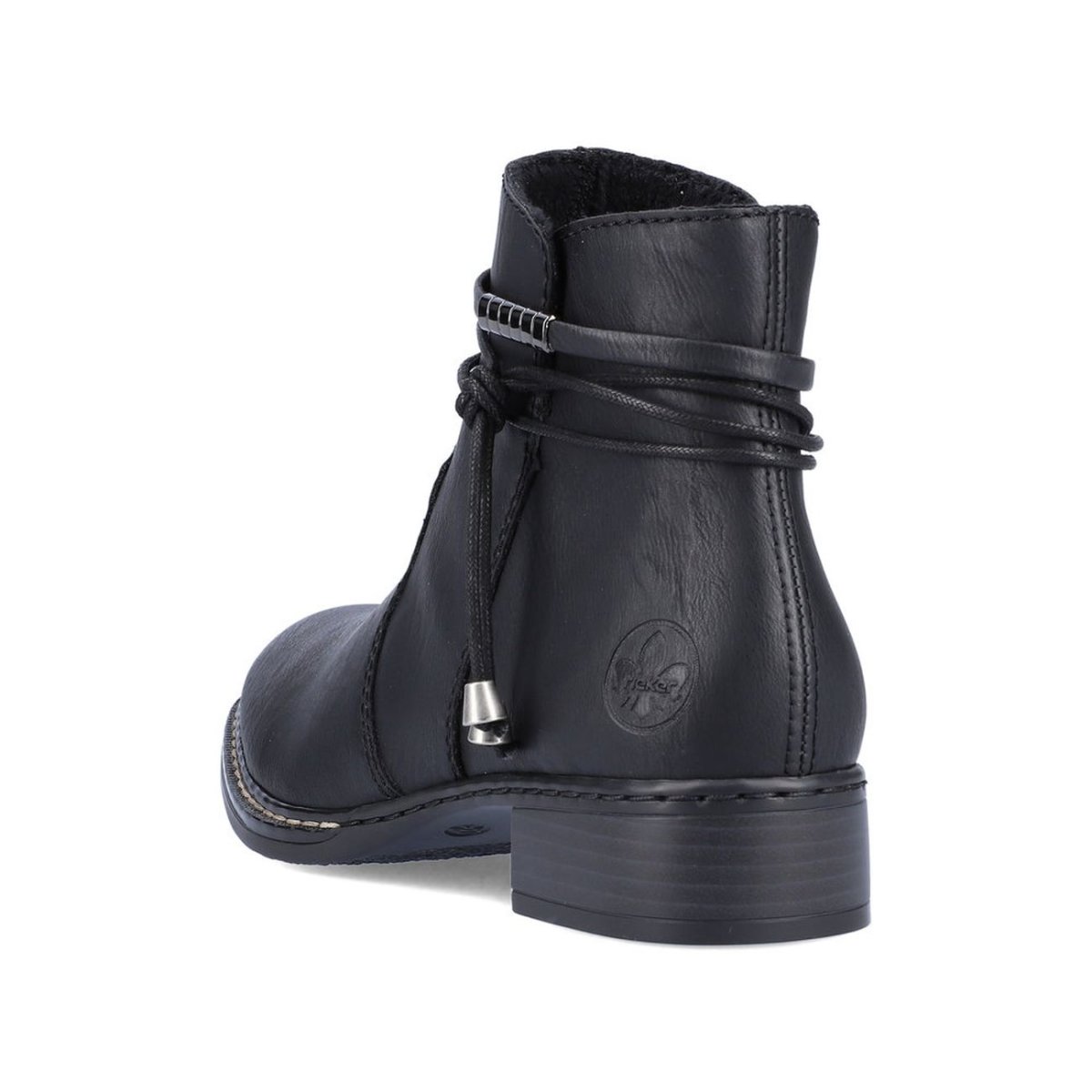 detail Dámská kotníková obuv Rieker 73488-00 černá