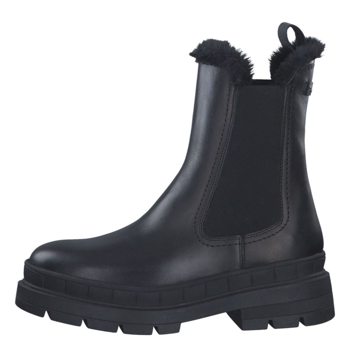 detail Dámská kožená kotníková obuv Tamaris 26935-41 003 černá