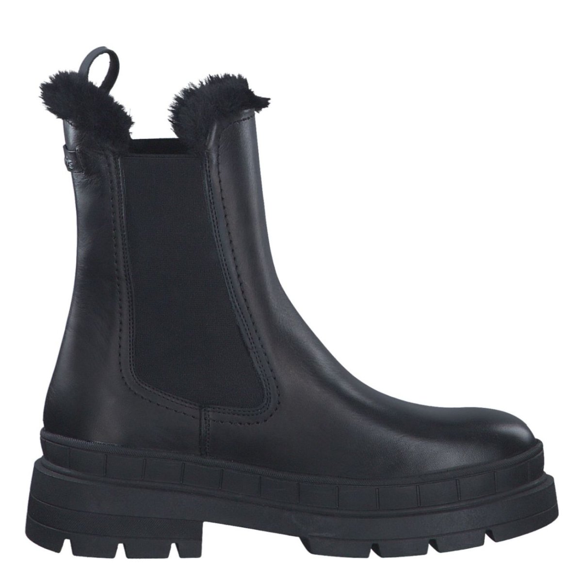 detail Dámská kožená kotníková obuv Tamaris 26935-41 003 černá