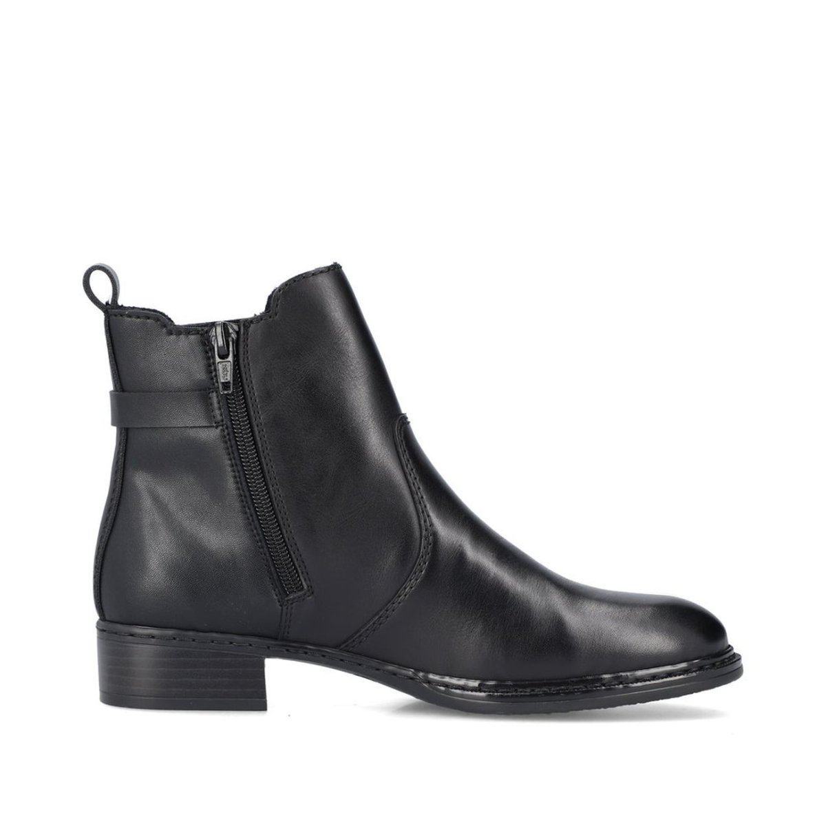 detail Dámská kotníková obuv Rieker 73485-00 černá