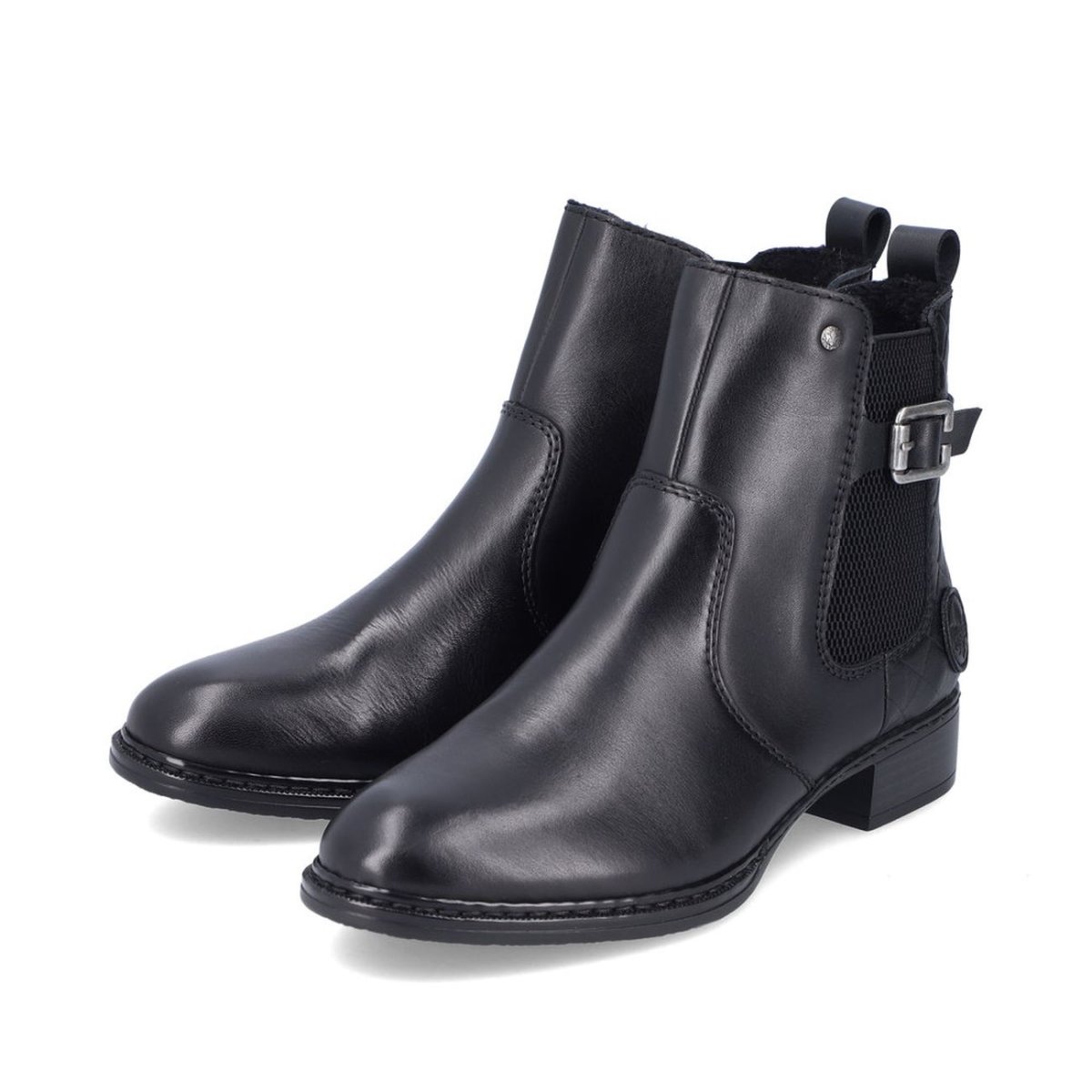 detail Dámská kotníková obuv Rieker 73485-00 černá