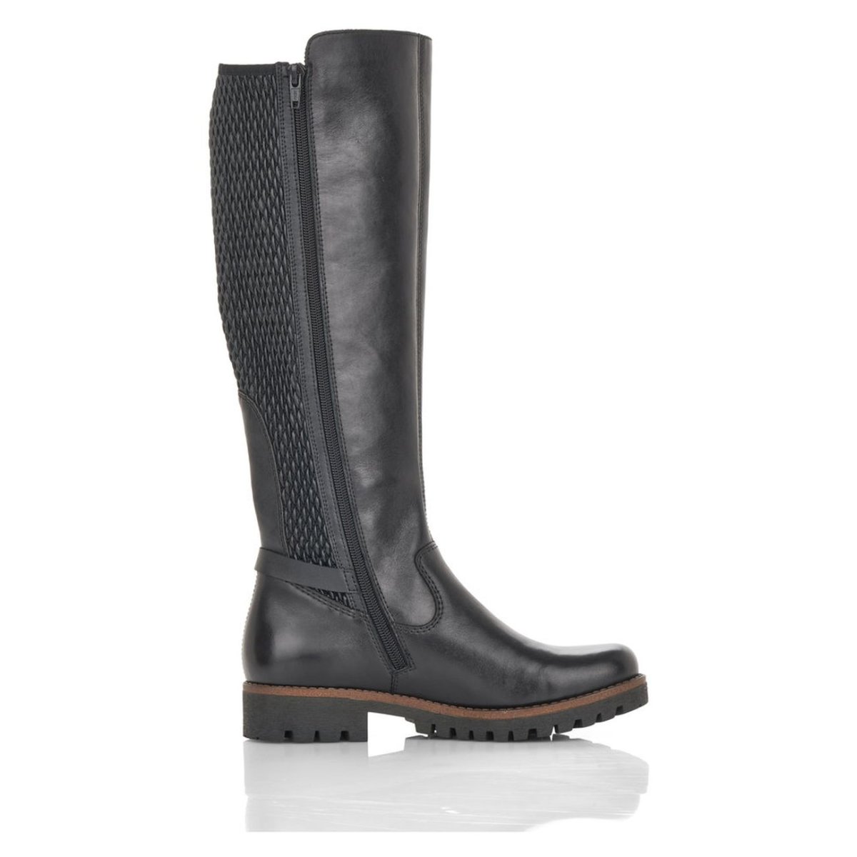 detail Dámské kozačky Rieker 78592-00 černá