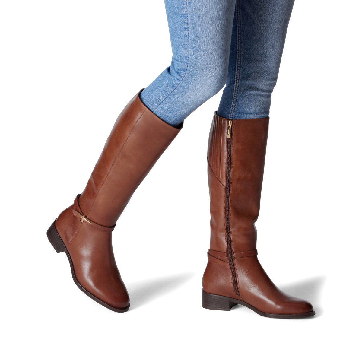 detail Dámské kožené kozačky Tamaris 25529-43 305 hnědá