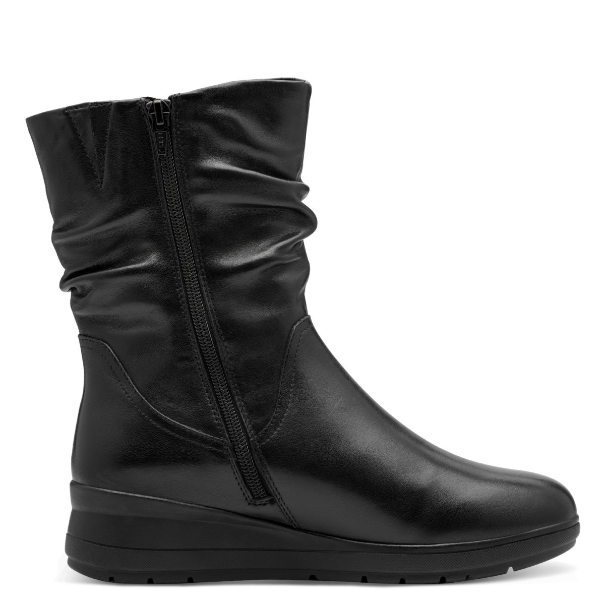 detail Dámské kožené kozačky Jana 25721-45 001 černá