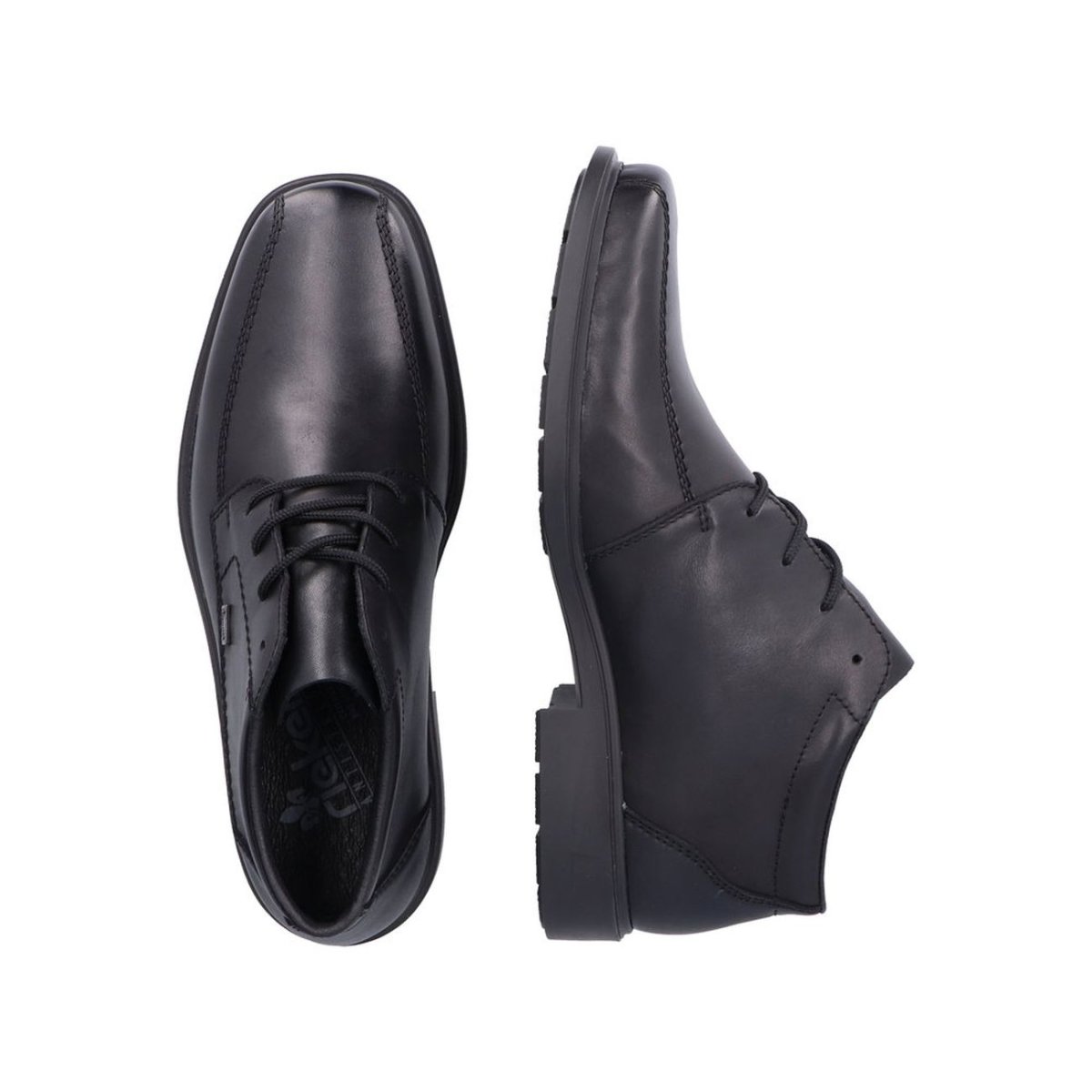 detail Pánské kožené polobotky Rieker B0011-00 černá