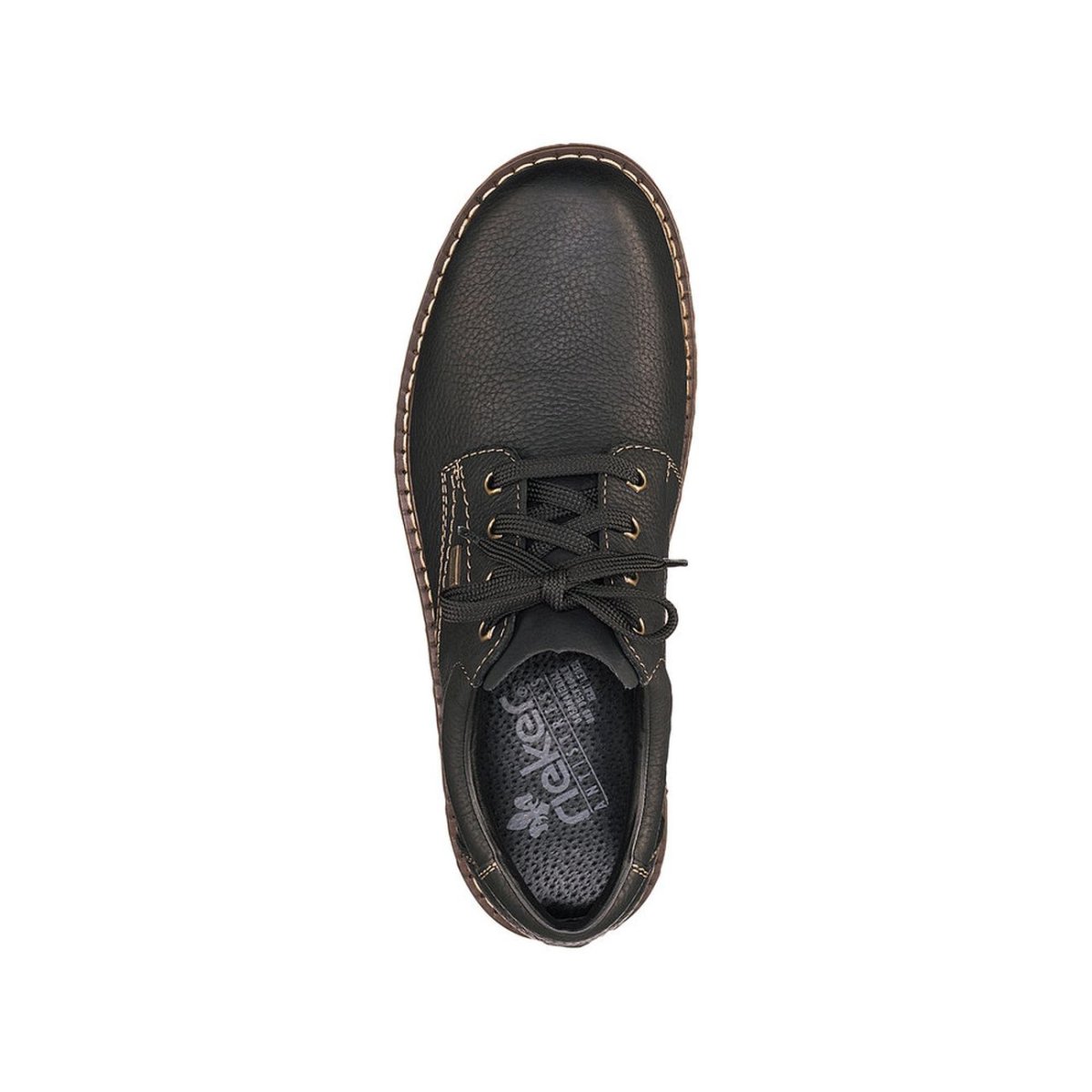 detail Pánské kožené polobotky Rieker 17710-00 černá