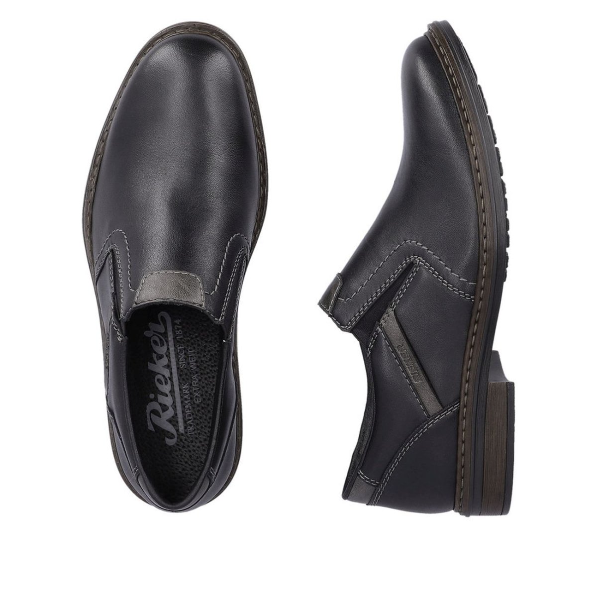 detail Pánské mokasíny Rieker 17665-00 černá