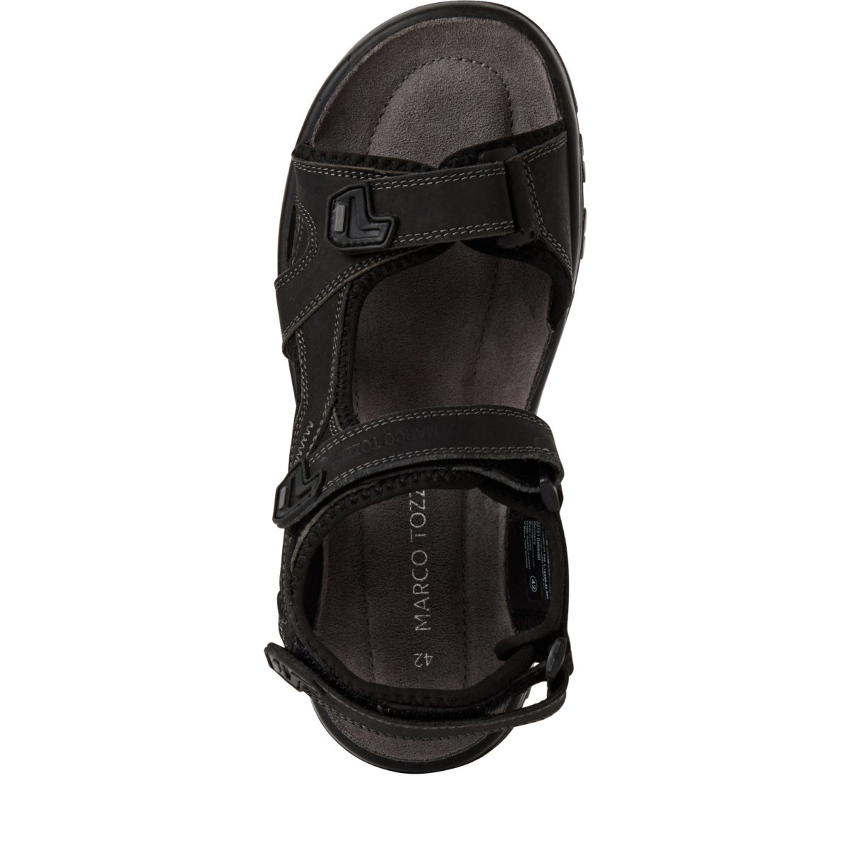 detail Pánské kožené sandály Marco Tozzi 18400-42 098 černá