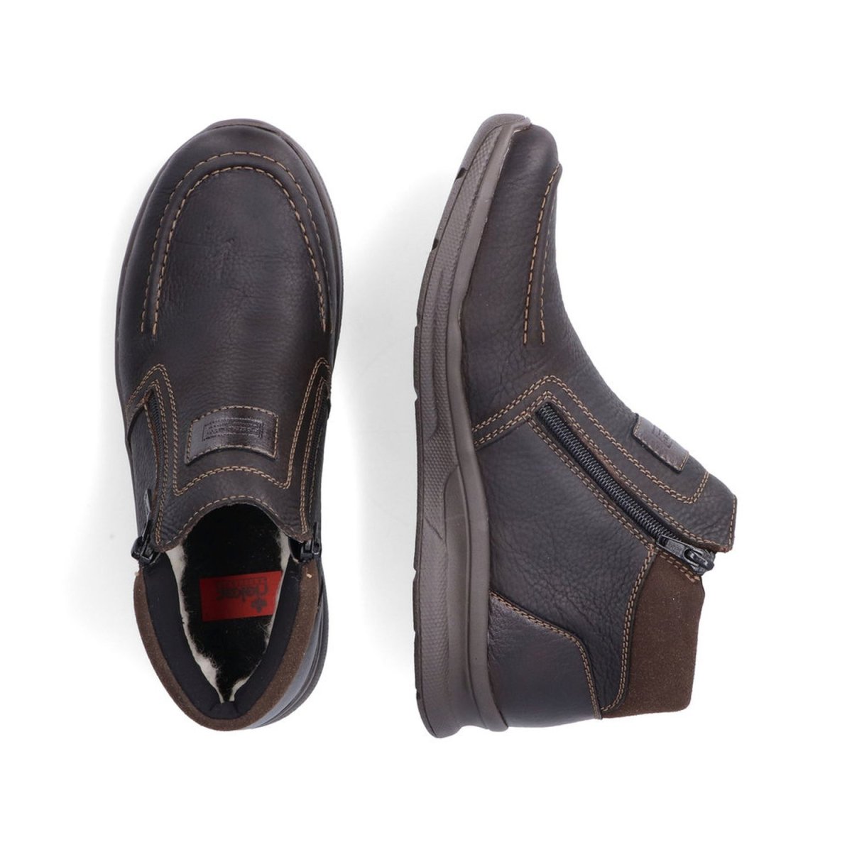 detail Pánská kotníková obuv Rieker 14820-25 hnědá