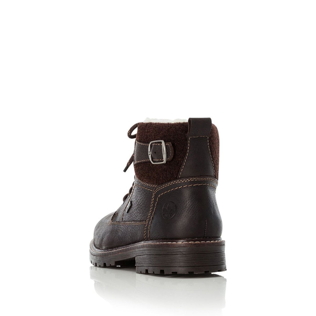 detail Pánská kožná kotníková obuv Rieker 32029-25 hnědá