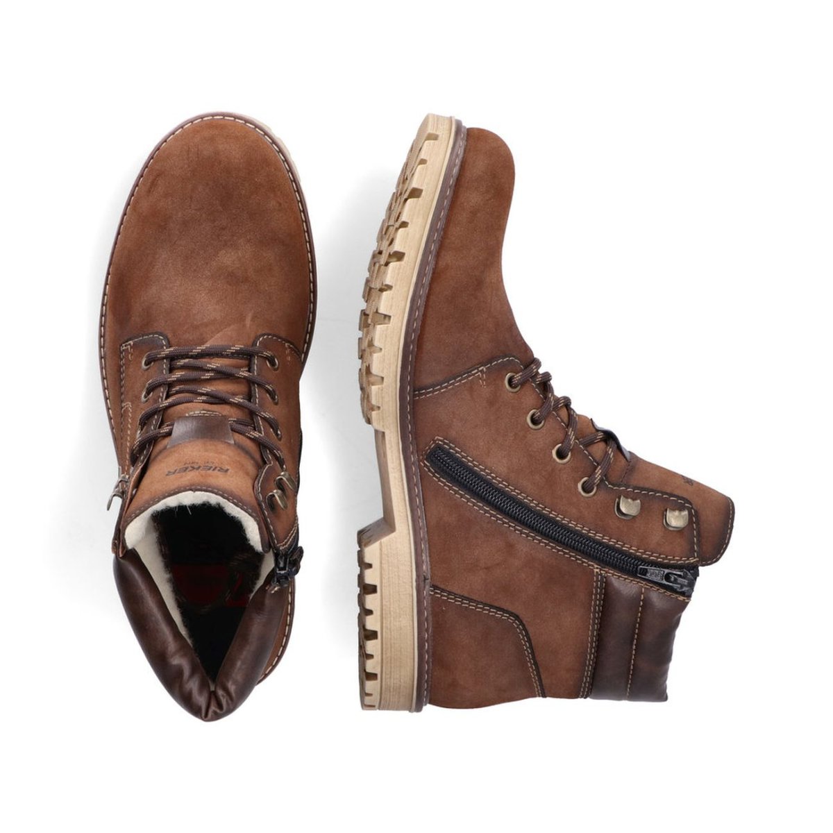 detail Pánská kotníková obuv Rieker F3650-24 hnědá