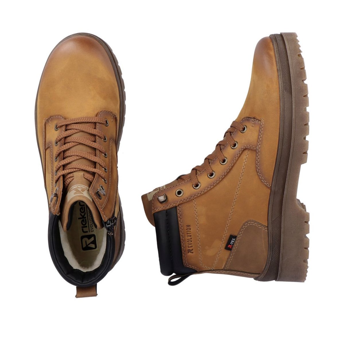 detail Pánská kotníková obuv Rieker Revolution U0272-68 hnědá
