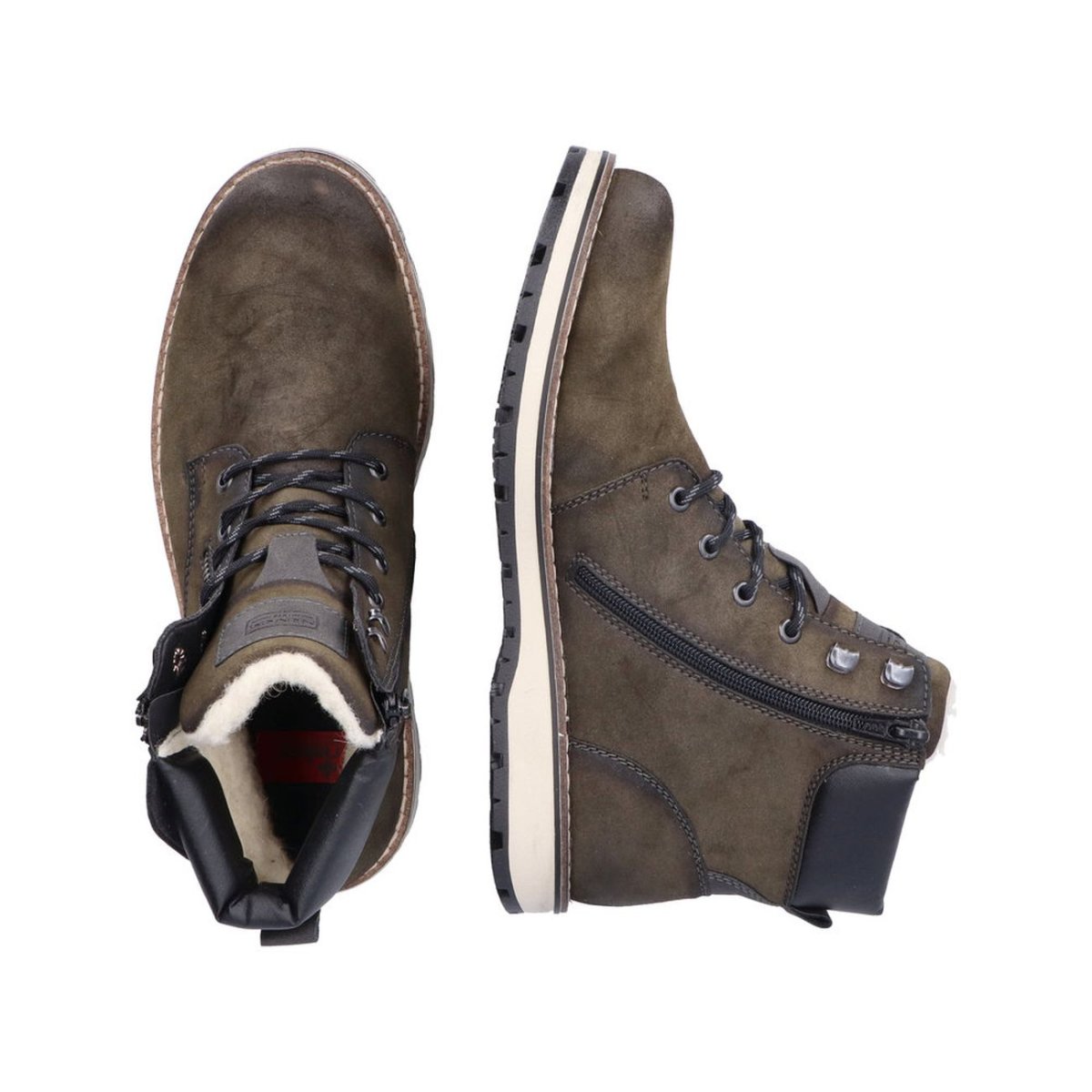 detail Pánská kotníková obuv Rieker 38425-54 zelená