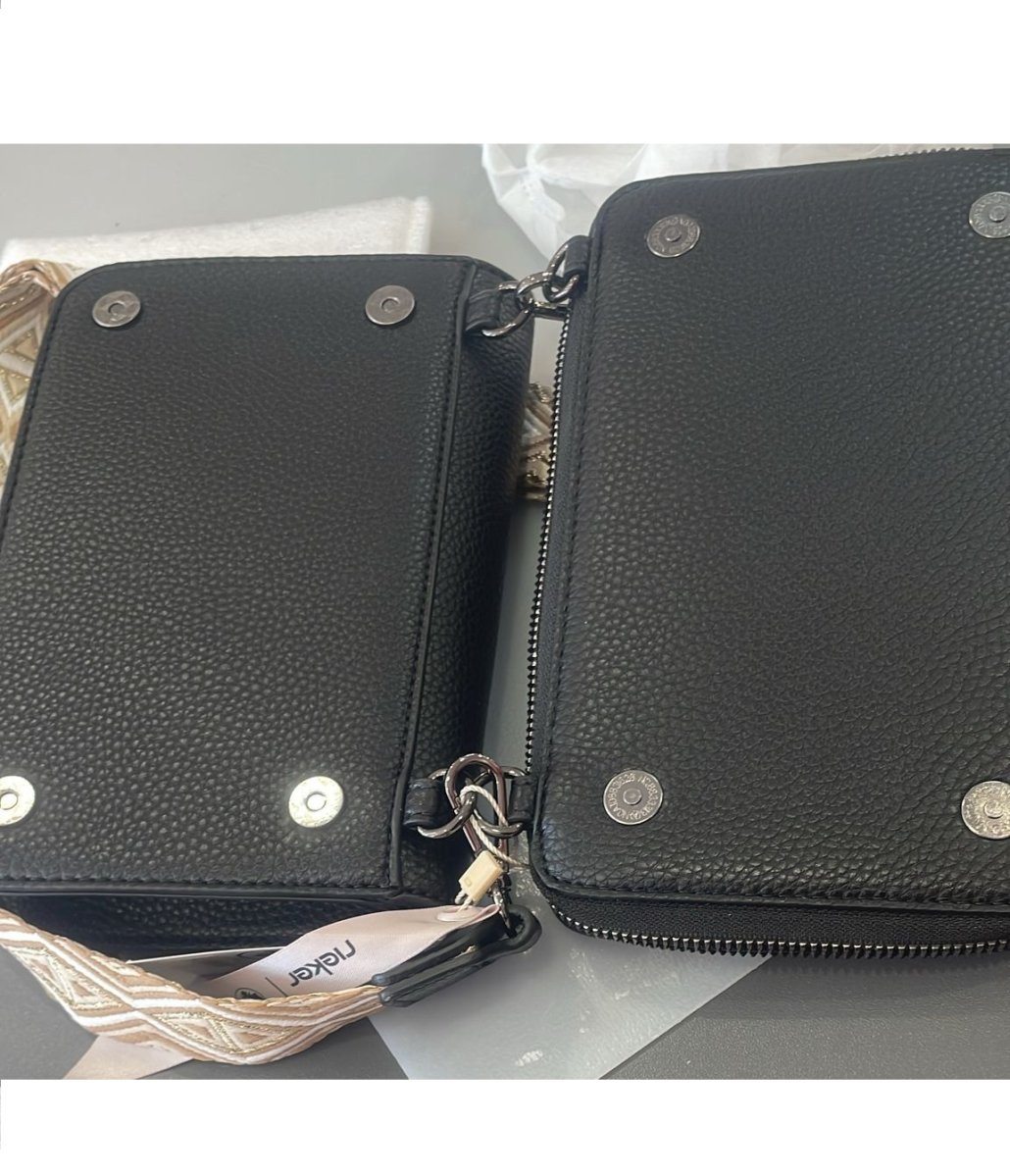 detail Dámská kabelka s peněženkou (2v1) Rieker H1125-00 černá