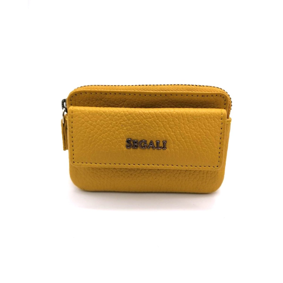 detail Kožená klíčenka Segali SG-7483 A žlutá