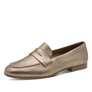 Dámské kožené mokasíny Tamaris 24233-46 933 zlatá