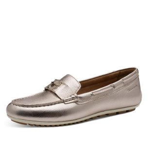 Dámské kožené mokasíny Tamaris 24630-44 933 zlatá