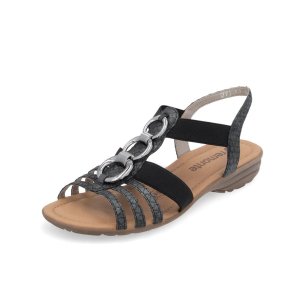 Dámské sandály Remonte R3605-45 šedá, černá