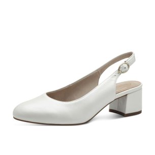 Dámské kožené lodičky Tamaris Comfort 89500-44 902 perleťová