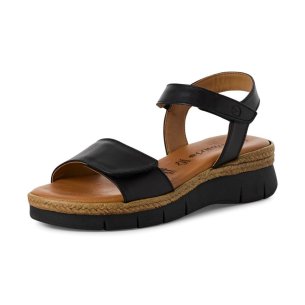 Dámské kožené sandály Tamaris 28220-44 003 černá