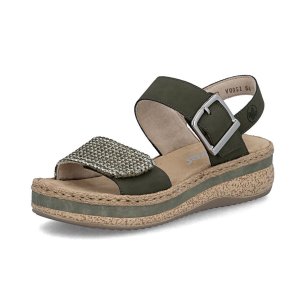 Dámské sandály Rieker V0951-54 zelená