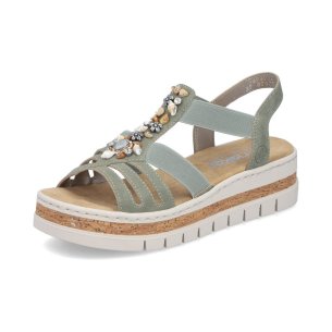 Dámské sandály Rieker V4949-52 zelená