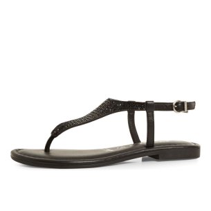 Dámské kožené sandály Tamaris 28132-44 043 černá
