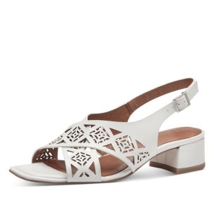 Dámské kožené sandály Tamaris 28252-42 100 bílá
