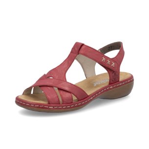 Dámské sandály Rieker 65919-33 červená