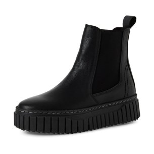 Dámská kožená kotníková obuv Tamaris 25445-45 003 černá