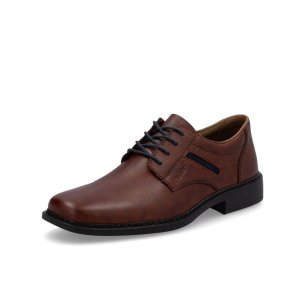 Pánské kožené polobotky Rieker B0803-24 hnědá