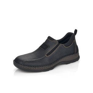 Pánské kožené mokasíny Rieker 05363-00 černá